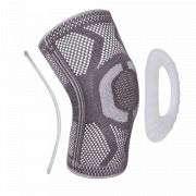 KS-E03 Бандаж коленного сустава с шарнирами и силикон. кольцом