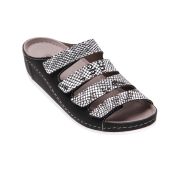 LM-703N.036В Обувь ортопедическая женская, Газета/Черный