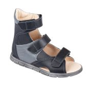 TW-178-2 Туфли ортопедические (цв. черно-серая)