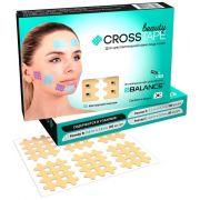 Кросс Тейпы для лица CROSS TAPE BEAUTY (2,1*2,7см, тип А), 20 листов, Бежевый