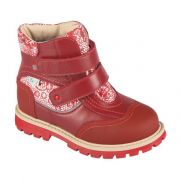 TW-543-7 Ботинки ортопедические, мех (цв. красный)