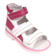 ОРТ-92C-203E.21HC Сандалии детские ортопедические Белый/фукс р. 23